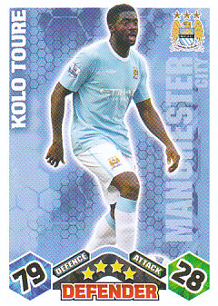 Kolo Toure Manchester City 2009/10 Topps Match Attax #206